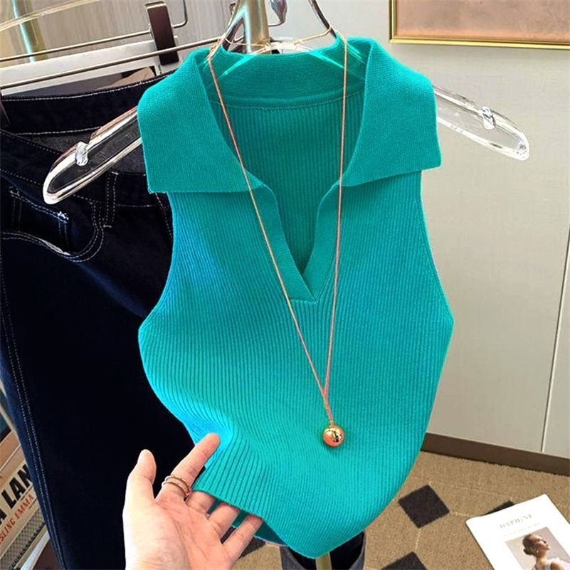 Champe de soie glacée Femmes Summer Summer Veste Trest Style Fashion Slim Abelles Sans manches Sans manches