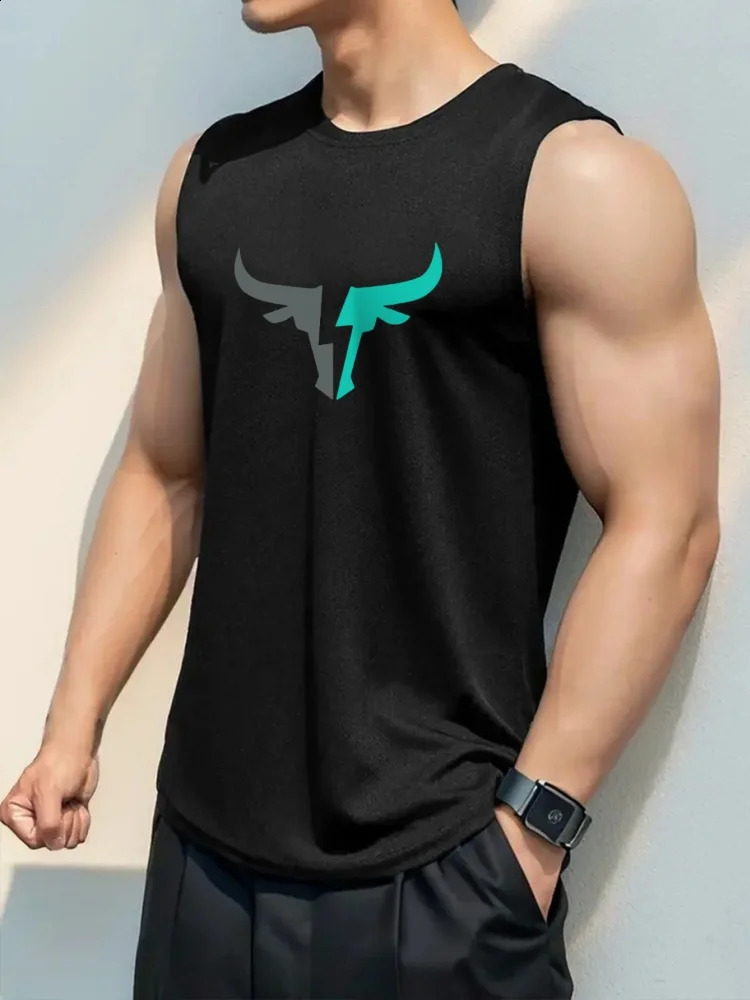 2025 Summer Casual Mens Tank Top Outdoor Beach Mens Fashionable Sleeveless Tshirt Street Sporty Style Mens Top250919