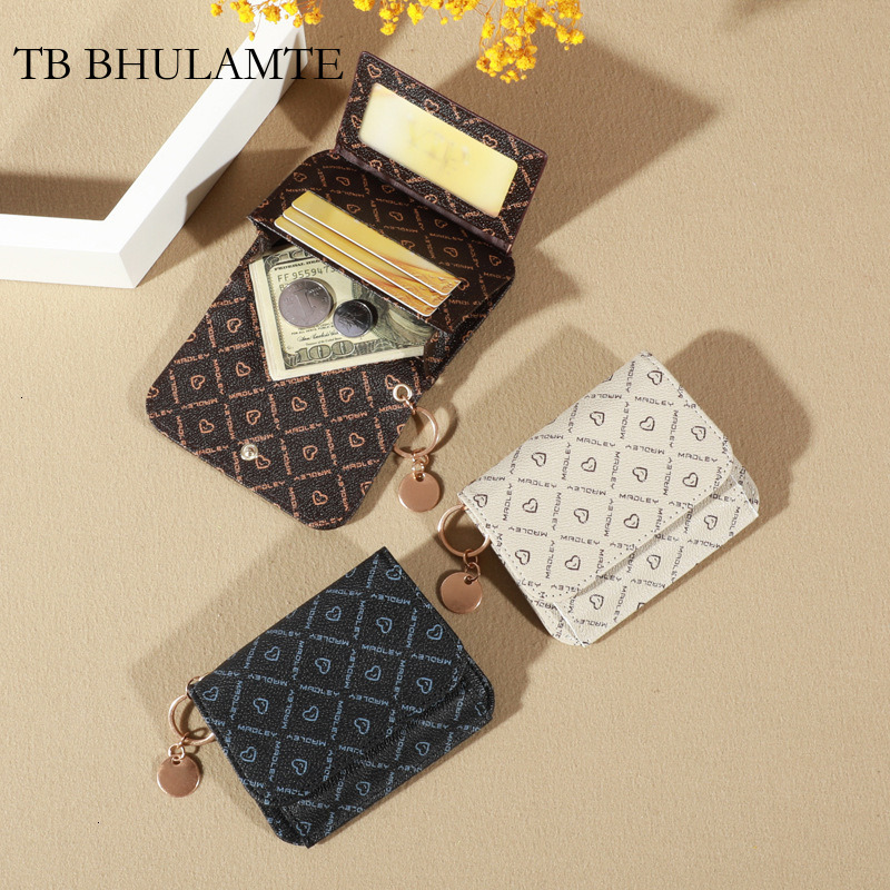 TB BHULAMTE Free Shipping New Luxury Women's Wallet Designer Card Holder Printed Multifunctional Clutch Fashion Student Keychain