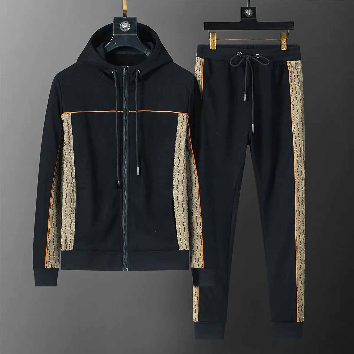 Designer Men's Tracksuit Mirror Quality Fashion Cardigan Streetwear Sweatshirt et Pantal