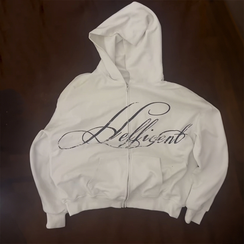 Womens Retro Letter Print Casual Hooded Sweatshirt Spring and Autumn Long Sleeve Hoodie Jacket Streetwear Fashion Trend ns 250918