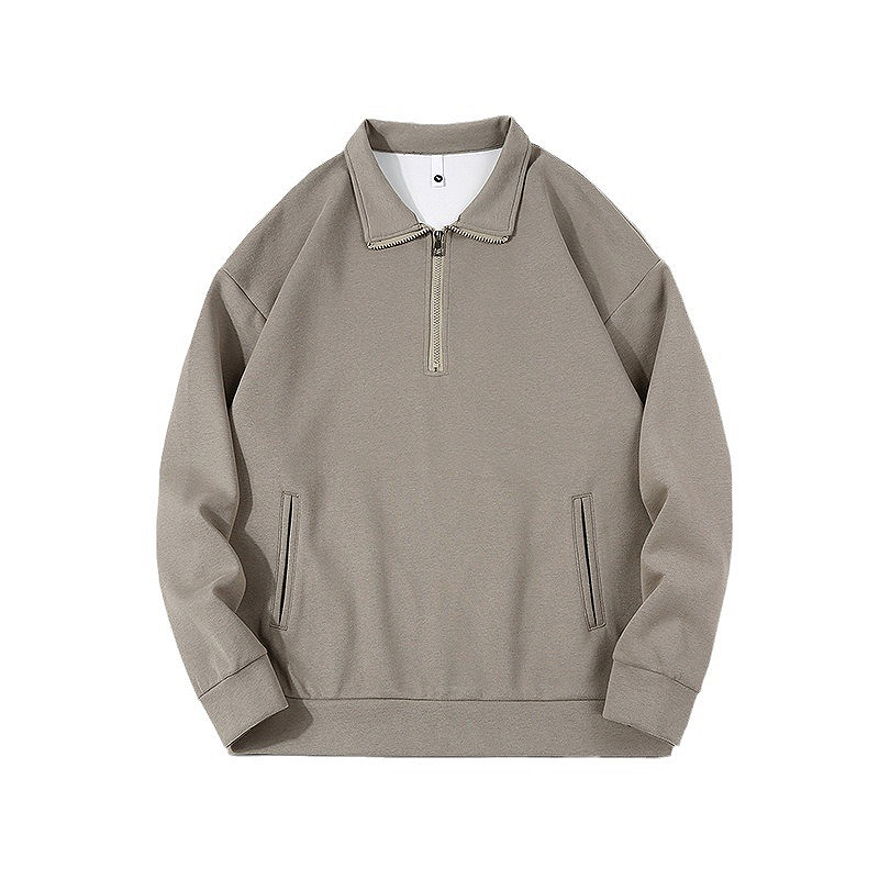 Sweat-shirt à col roulé H163 pour les hommes Automne épaissis de la tendance
