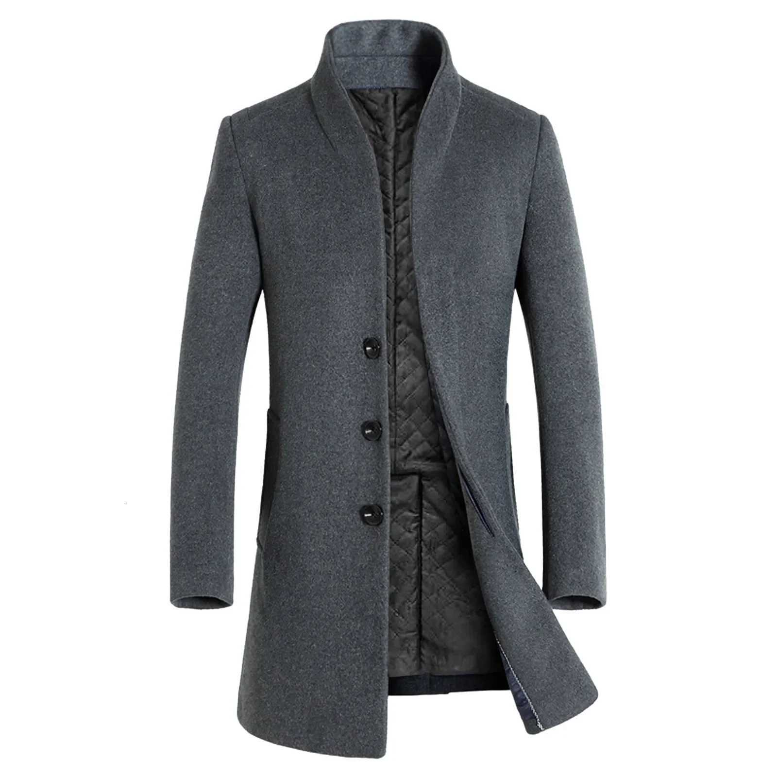 Men manteau automne vestes de tranchés mi-longueurs d'hiver