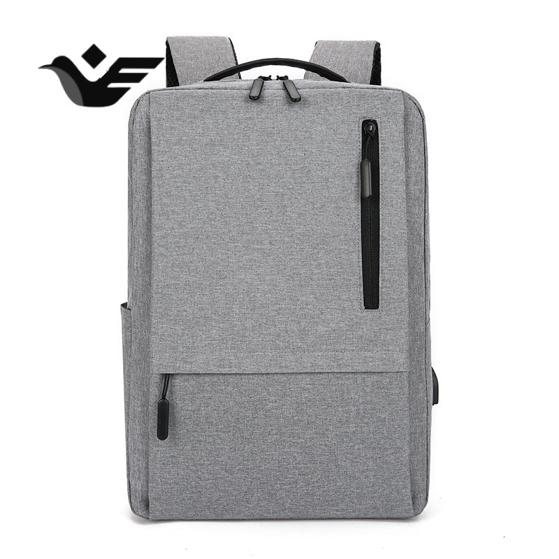 Feiyan Free Shipping New Designer Bag Men's Casual Canvas Backpack Simple Backpack Korean Style Large Capacity Middle School Student Backpack L