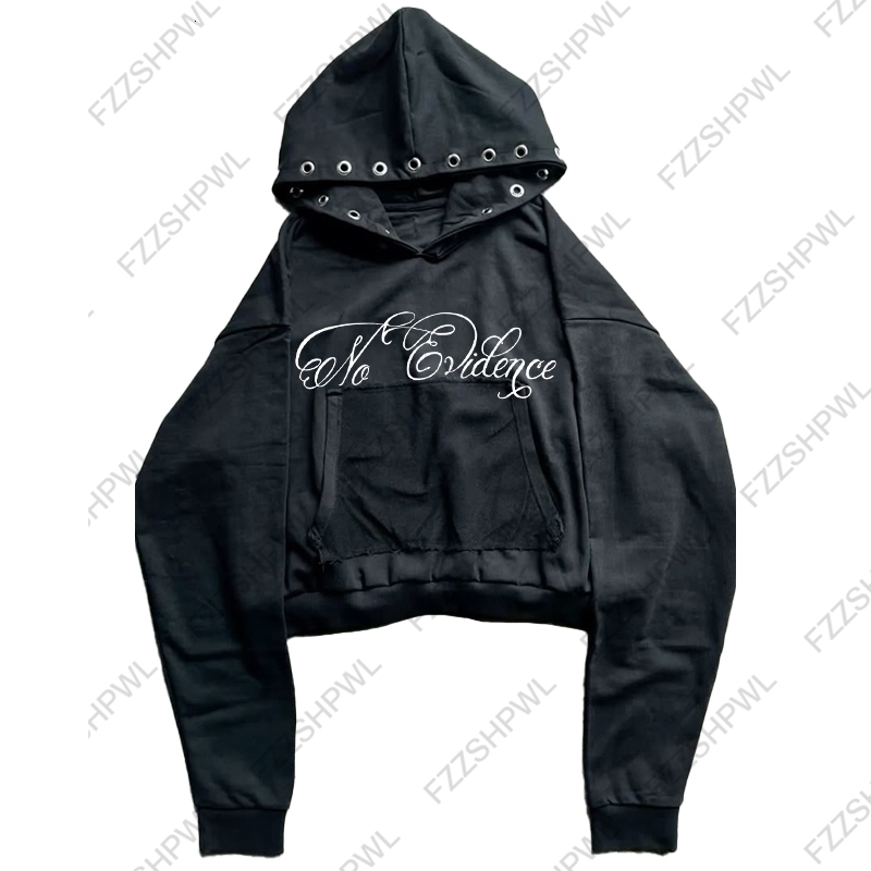 Grunge Goth Hip Hop Hooded Sweatshirt Women Top Aesthetics Y2K Hoodie Punk Harajuku Letter Print Loose Coat 250918