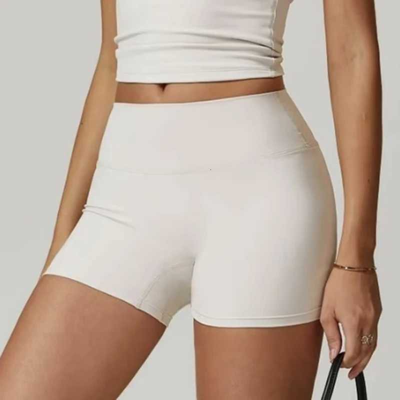 Short de yoga taille haute sans couture en élasthanne pour femme, pantalon de sport décontracté trois quarts de longueur - XJ250919