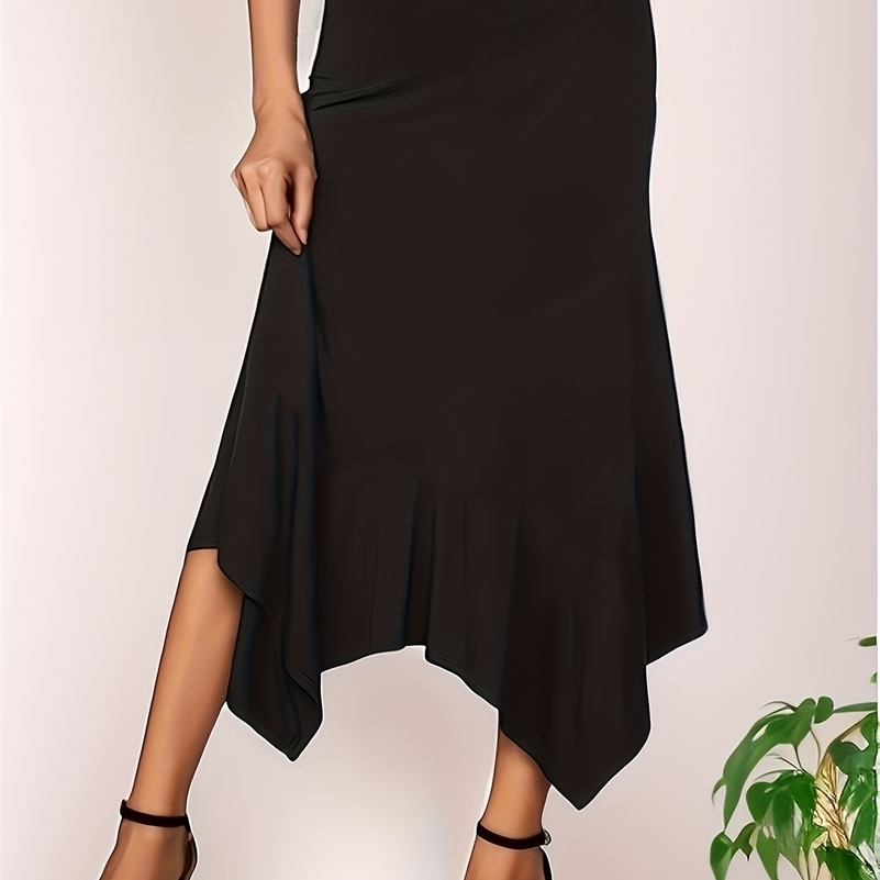 2024 summer womens plus size fashion elegant temperament models knitted fabric half skirt y250918