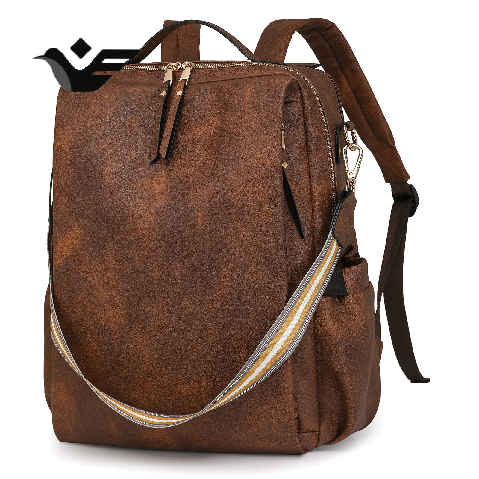 Feiyan Livraison gratuite Nouveau sac de créateur 2025 Back de haute qualité pour femmes Sac à dos rétro Multifonctionnel PU Fashion Women's Bag