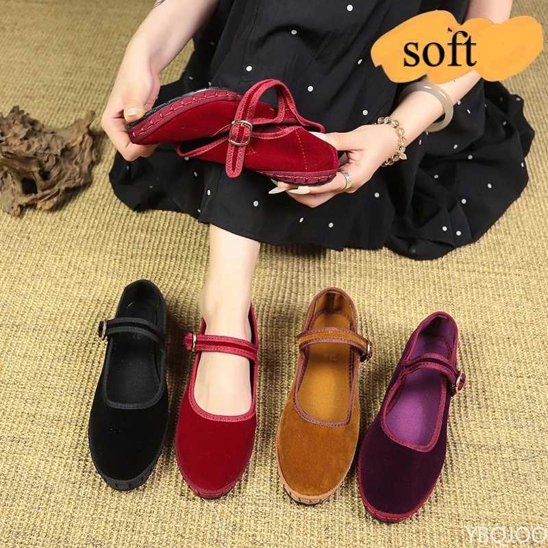 Spring summer autumn fi suede outdoor beach womens flat shoes red gentle dress date versatile womens single shoesXJ250919