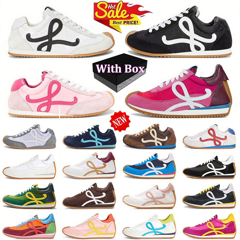 Chaussures de concepteur de qualité supérieure Flow Runner Ballet Runner 2.0 Trainers Lightweight Rubber Ofring Out-Sole pour femmes Sneaker Nylo