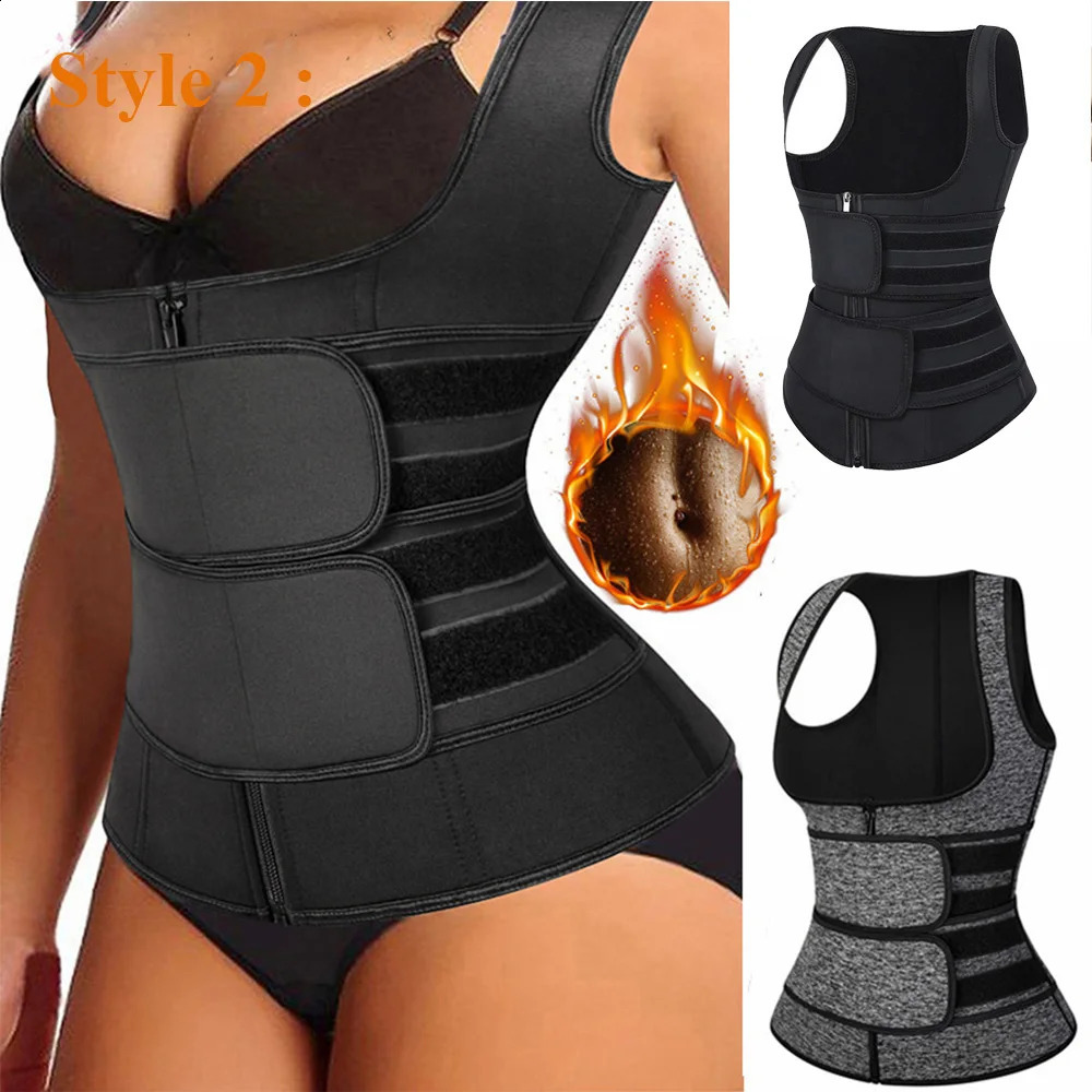 Neoprene Waist Trainer Sauna Top Women Fat burn Sweat Sauna Vest for Weight Loss Abdomen Slimming Shapewear Trimmer Belt 250918