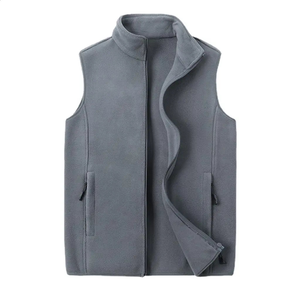 Autumn Fashion Plus Size Male Warm Waistcoat Fleece Vest Mens Lamb Cashmere Warm Sleeveless Coat Men Clothing Winter Vest 250919