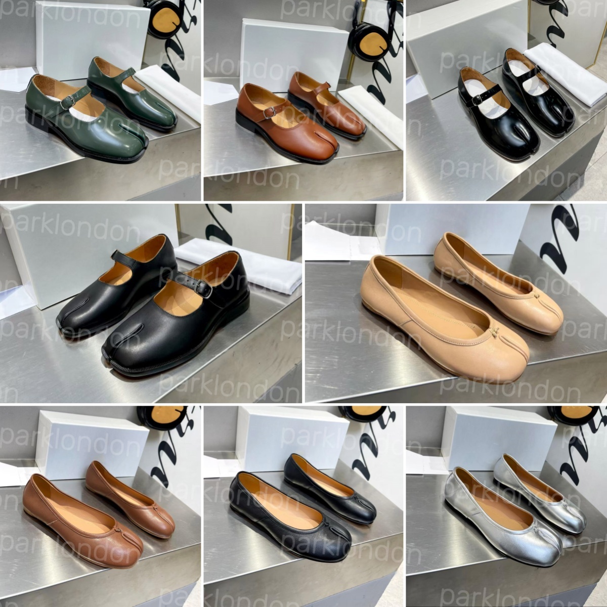 Fashion Designer Women's Girls Tabi Shoes Slip-On Flats Casual Shoes for Fall 32818-image-960916019