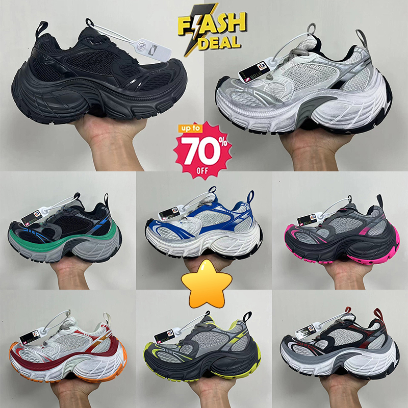 Designer coureurs piste 10 xl chaussures de créateurs femme triple s rose tout noir blanc violet rose multicolore coloré pour hommes colorés pour