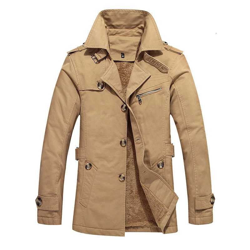 Winter Mens Trench Coats Fashion Man Military Outdoor Windbreaker Coats Men Fleece Lined Warm Jackets Large Size Clothing 5XL X250919