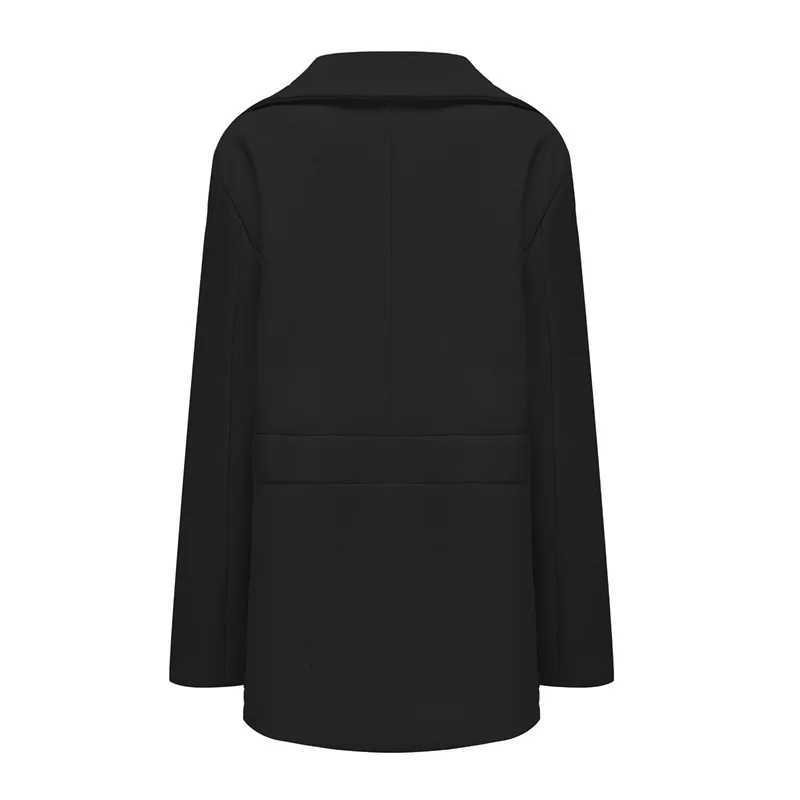 Stylish Men s Winter Woolen Coats with Lapel Neck Long Sleeve Double Breasted Buttons Stay Warm and Fashionable in these X250919