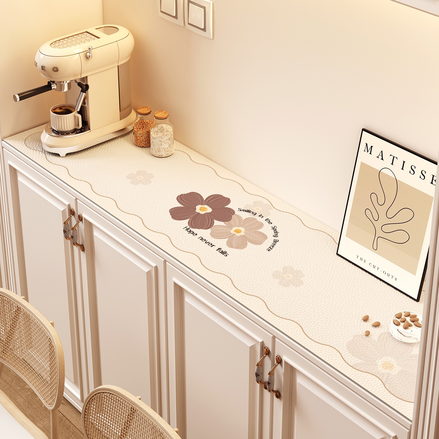 Sideboard table mat waterproof tablecloth porch shoe cabinet anti-dirt mat TV cabinet table top protection mat HT8W01-image-1075853381