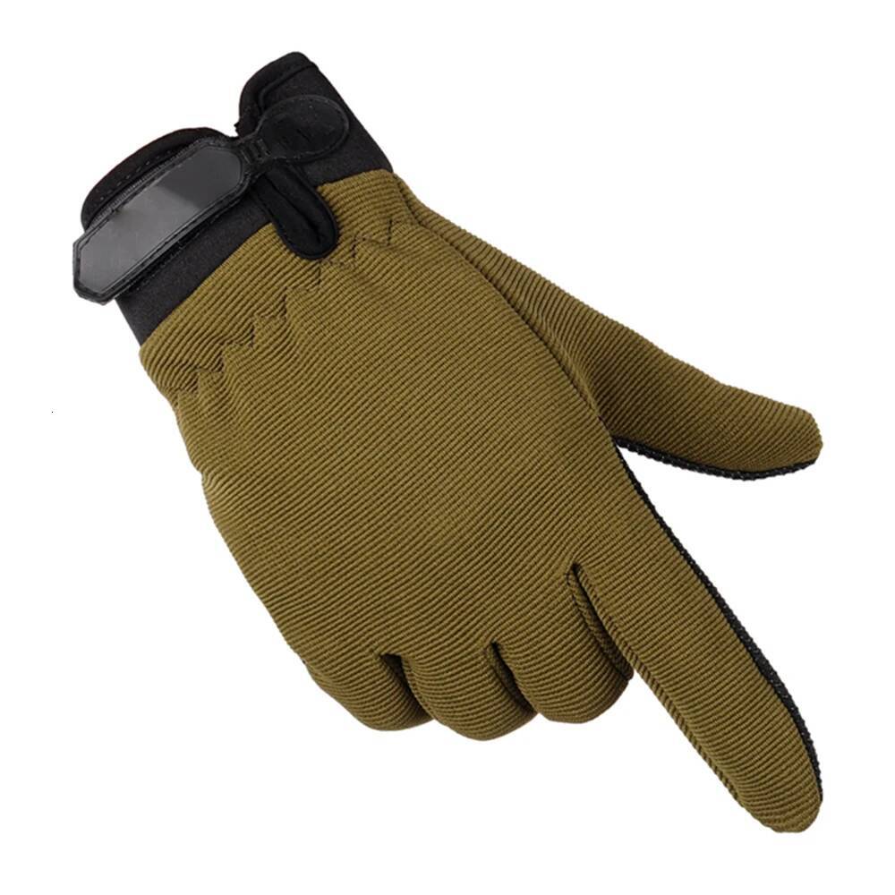 Man Tactical Lightweight Breathable Summer Fishing Non-slip Women Riding Full Finger Gloves ddmythur