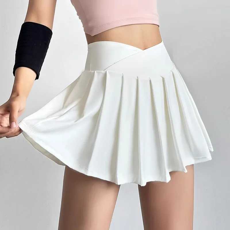 Sports Jupe courte femme Summer Anti Clare Yoga Pantalon Fitness Vêtements Séchage rapide Tennis plissé HEURGE TAIR