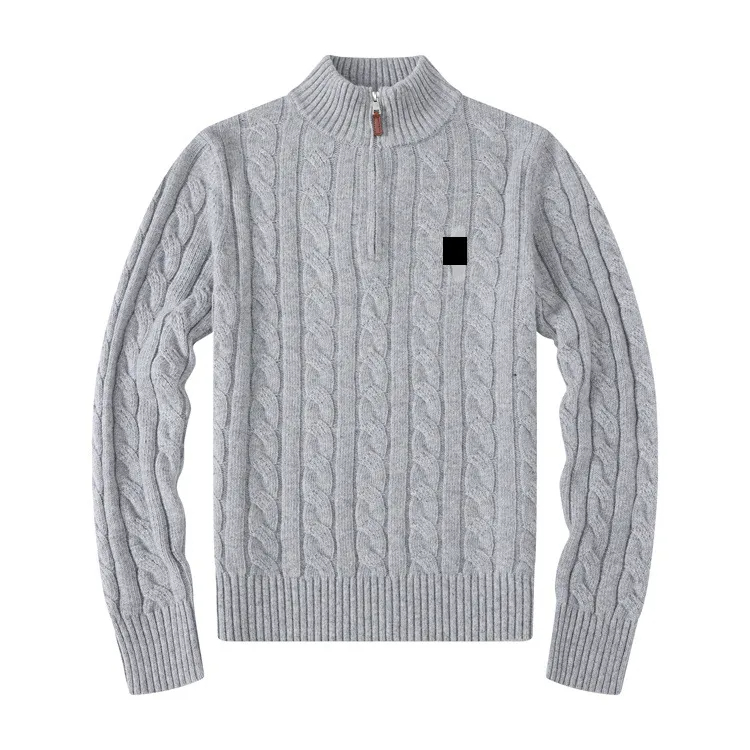 mens polos sweaters designer hoodie casual small horser pull half zip knitwear Classic casual top Autumn jacket winter long sleeve pullover women ho