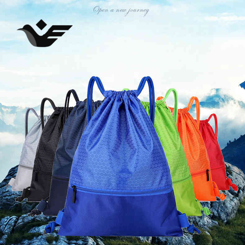 Feiyan Free Shipping New Designer Bag Nylon Waterproof Drawstring Bag Outdoor Fitness Backpack Company Annual Meeting Activity Bag Custom Printed