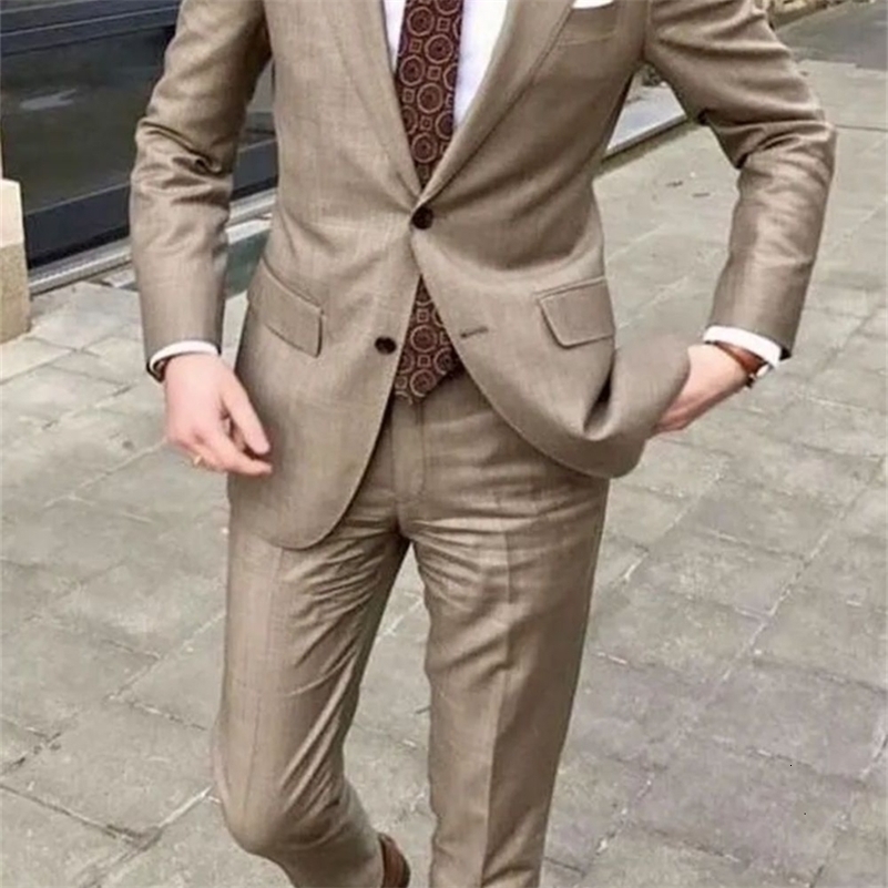 Costume pour hommes beaux costumes de 2 pièces décontractés pour hommes smoking de mariage narqué les garçons d'honneur de garoue.