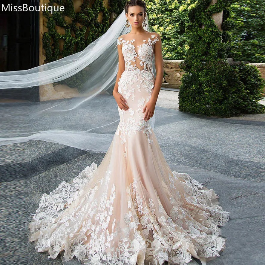 2025 Luxury Arabic Mermaid Wedding Dresses plus size Dubai Sparkly Crystals Long lace Bridal Gowns Court Train Tulle Skirt robes de mariee 0919