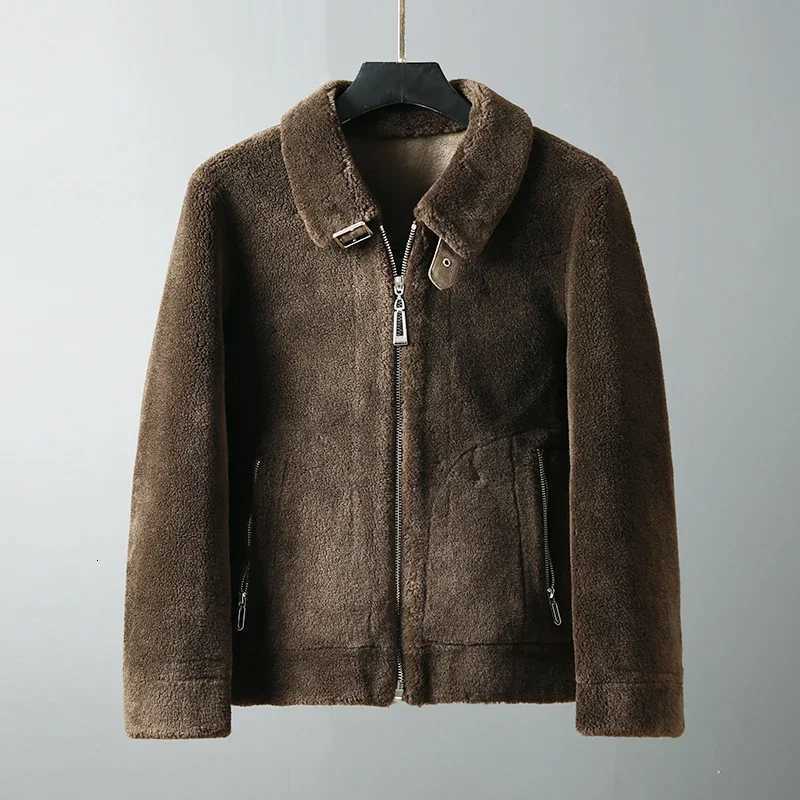 2024 MENS AUTOMNE Hiver Nouveau épais Cachemire chaud Cachets Male Imitation Male Vestes de fourrure Men Abell Couleurs Verscons G635 W250920
