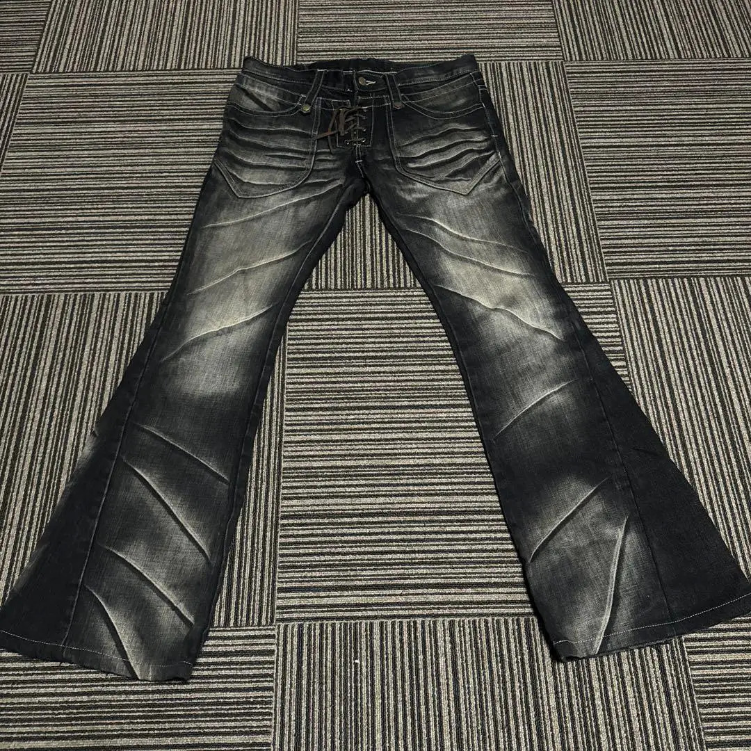 Men Slim Fit Bootcut Jeans Dark Wash Stretch Claw Mark Pantmand Streetwear Streetwear Sélégant Poldout Daily Wear Trendy 2025 250921