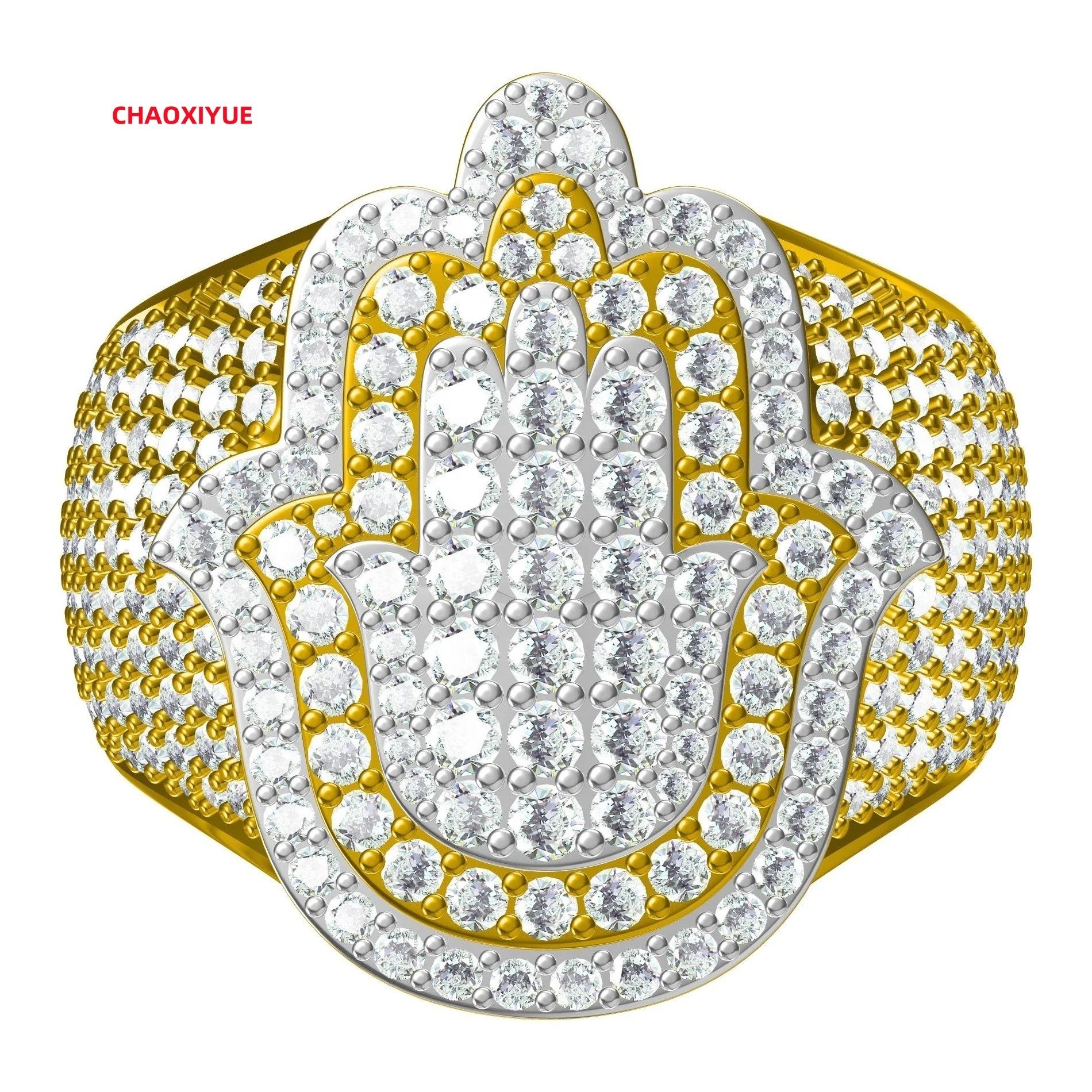 IGI Certified 14K Solid Gold 925 Sterling Silver Fine Ring Luxury Customized Lab Diamond for Weddings or Parties