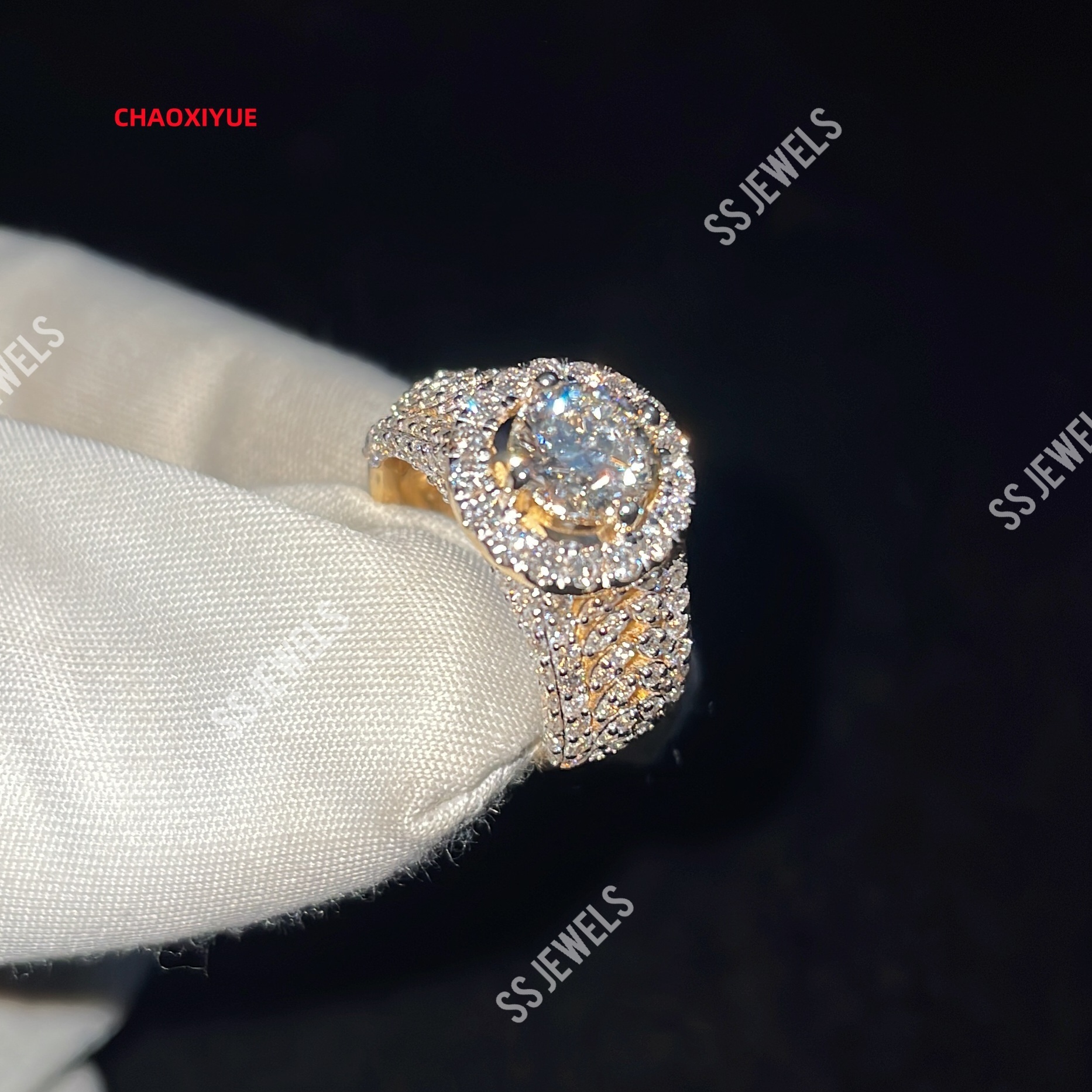1 CT VVS1 IGI Certified Lab Lab Grown Diamond Women Engagement Anneau 925 STERLING Silver Yellow Gold plaqué anniversaire pour cadeau