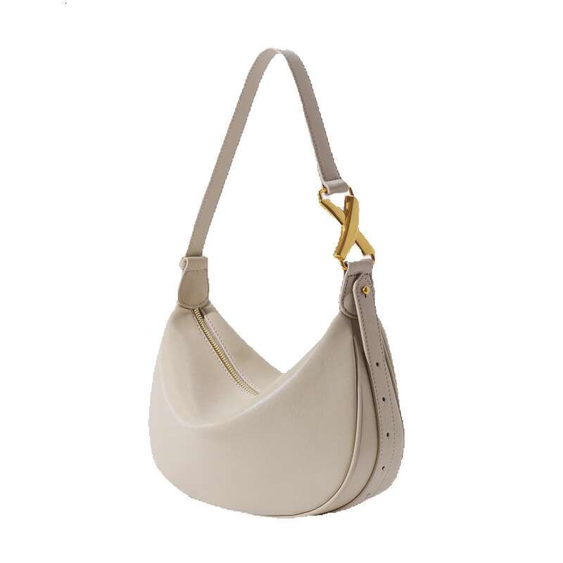 Genuine Leather Niche Designer High-End Armpit Down Month 2025 Spring Summer New French Style Multifunctional Ladies Shoulder Bag Fashionable Hundre