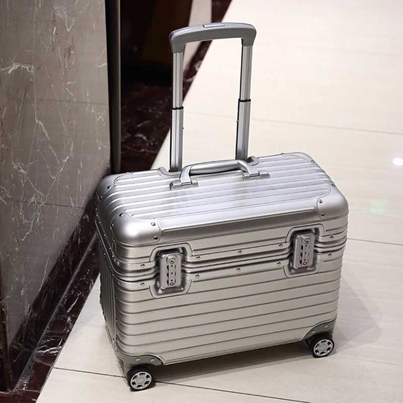18 inch All Aluminium Magnesium Alloy Cabin Suitcase Captain Case Business 20 22 Metal Luggage Camera Case Travel Suitcases W250920-image-1076020136