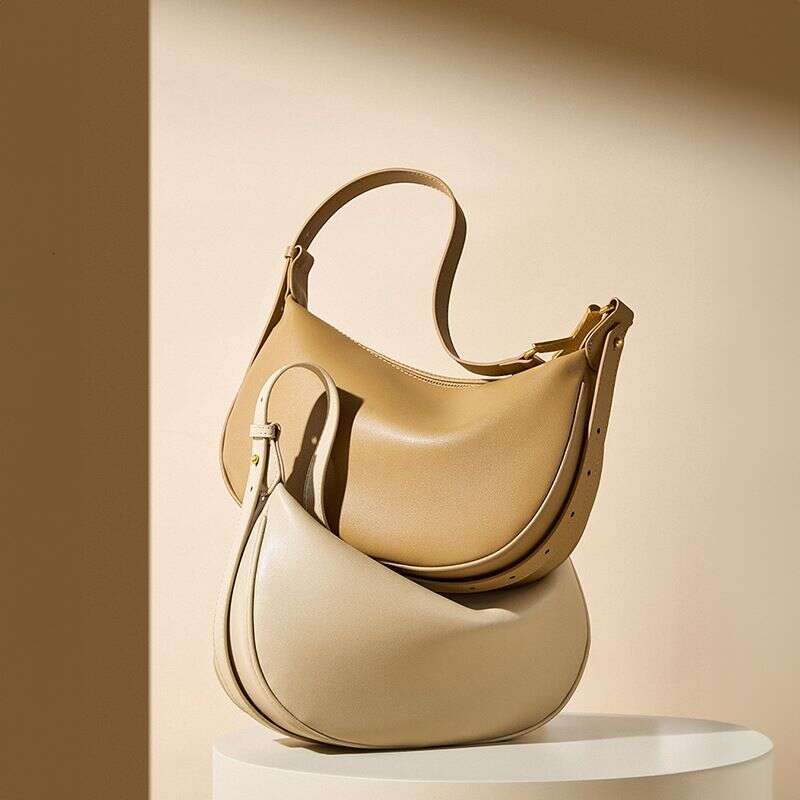 2025 New Ladies Dumpling Shaped Underarm Bag, High-End Genuine Leather Women's Shoulder Bag Fashion Versatile Casual Personalized Commuter