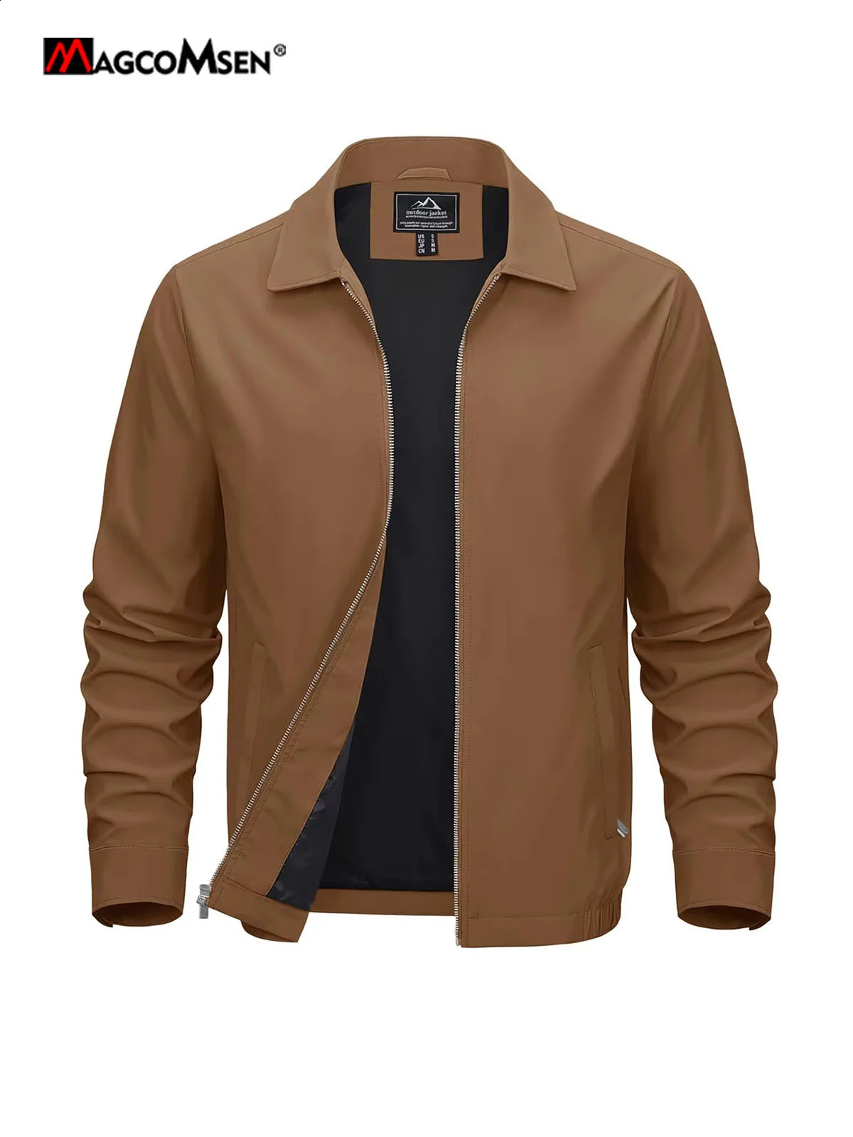 Veste de travail à vent de Magcomsen Mens Veste printemps d'été