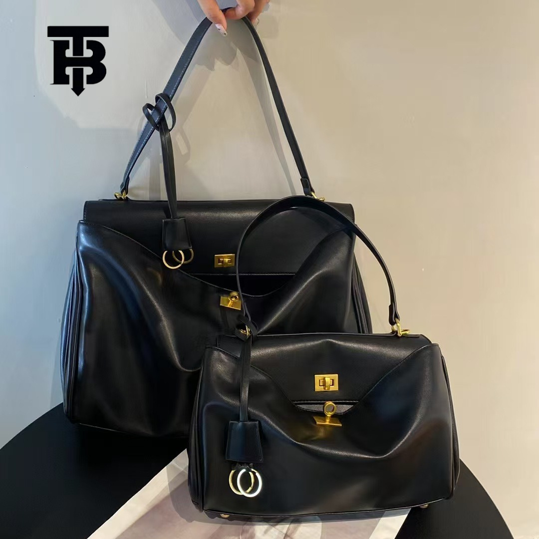 TB BHULAMTE Free Shipping New Designer Women's Bag 2025 Big Brand Same Style Denim Cowhide Handbag Armpit Style Genuine Leather Crossbody Bag