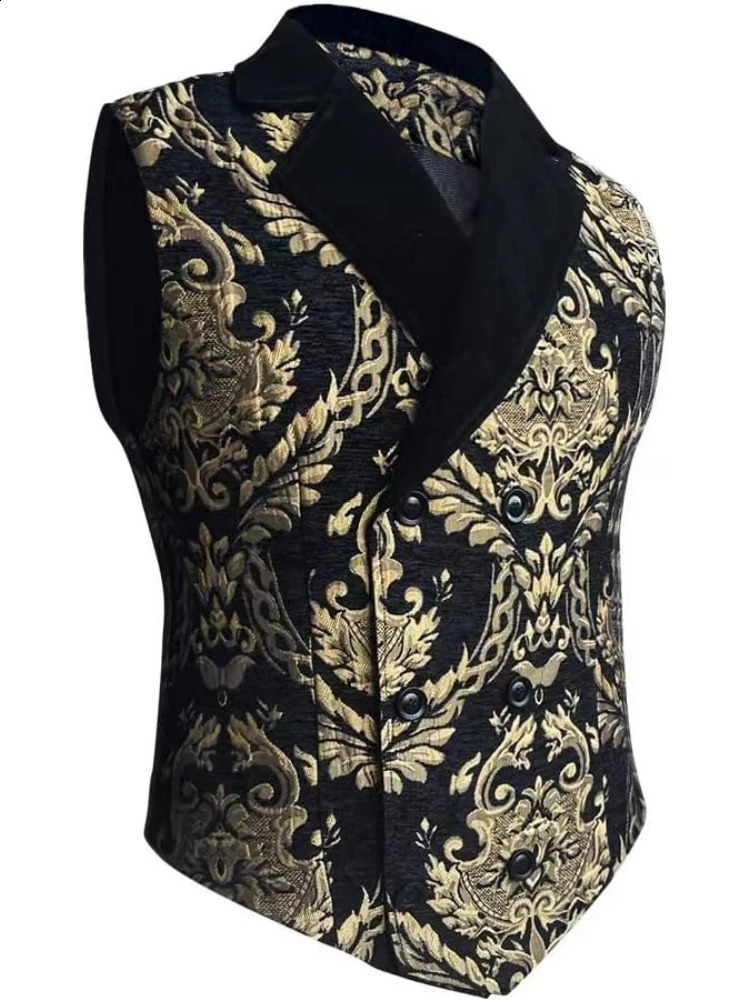 Veste de gilet Steampunk Gothic Steampunk Veste pour hommes victoriens pour les loisirs quotidiens et la fête d'Halloween 250920