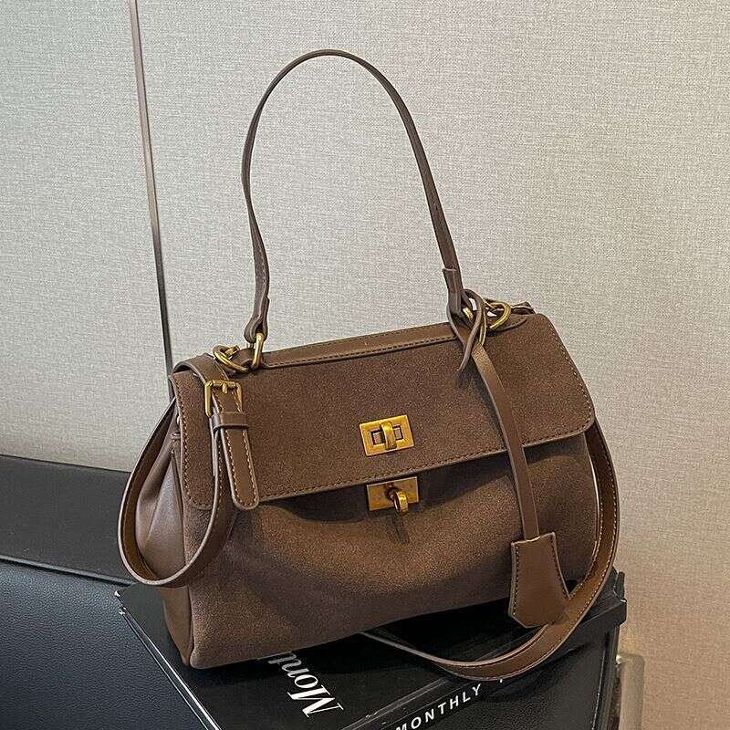 Autumn And Winter Suede Bread For Women 2024 New Popular Versatile Crossbody Bag Fashionable Commuting Handbag