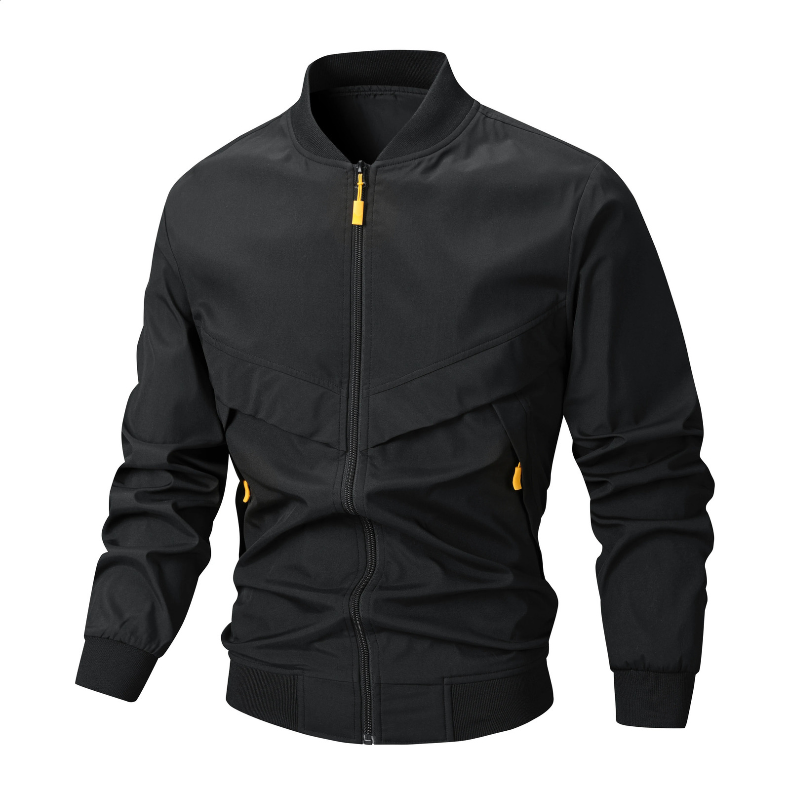 Bomber Jacket Men Fashion Casual Windbreaker Coat 2025 Autumn Outwear Solid Stand Mens 250906