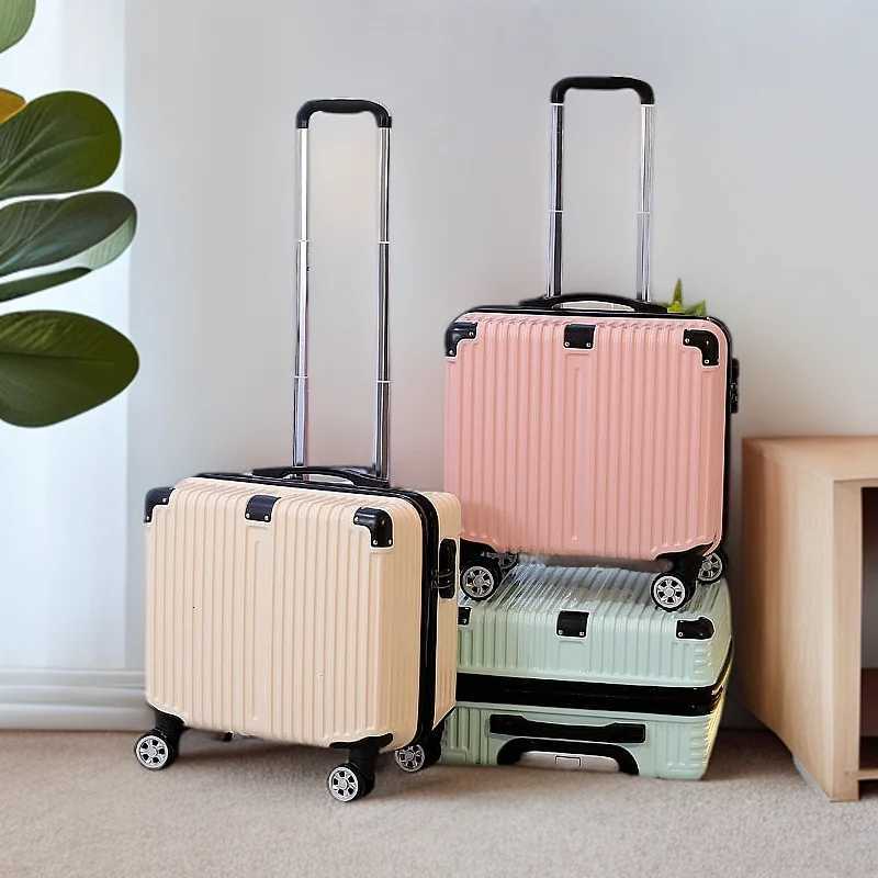 18 Carryon Suitcase Small Luggage Box Handheld Suitcase Mens And Womens Shortdistance Travel Swivel Wheel Suitcase Lightwei W250920-image-1076021842