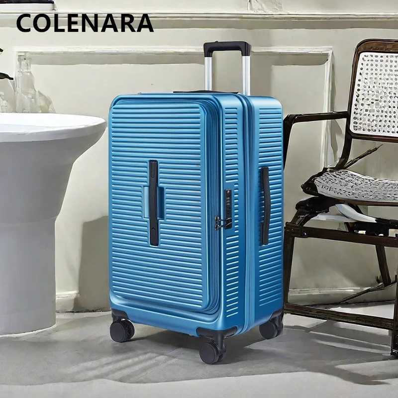 COLENARA High Quality Suitcase 222630 Inch PC Large Capacity Trolley Case Cart Style Travel Bag with Wheels Rolling Luggage W250920-image-1076034117
