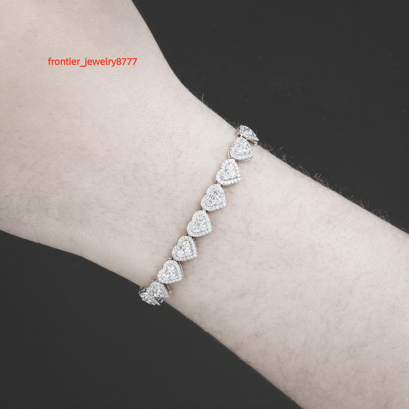 Wholesale 925 Sterling Silver Mens Jewelry Iced Moissanite Cuban Link Bracelets That Pass Diamond Test Hip Hop Style
