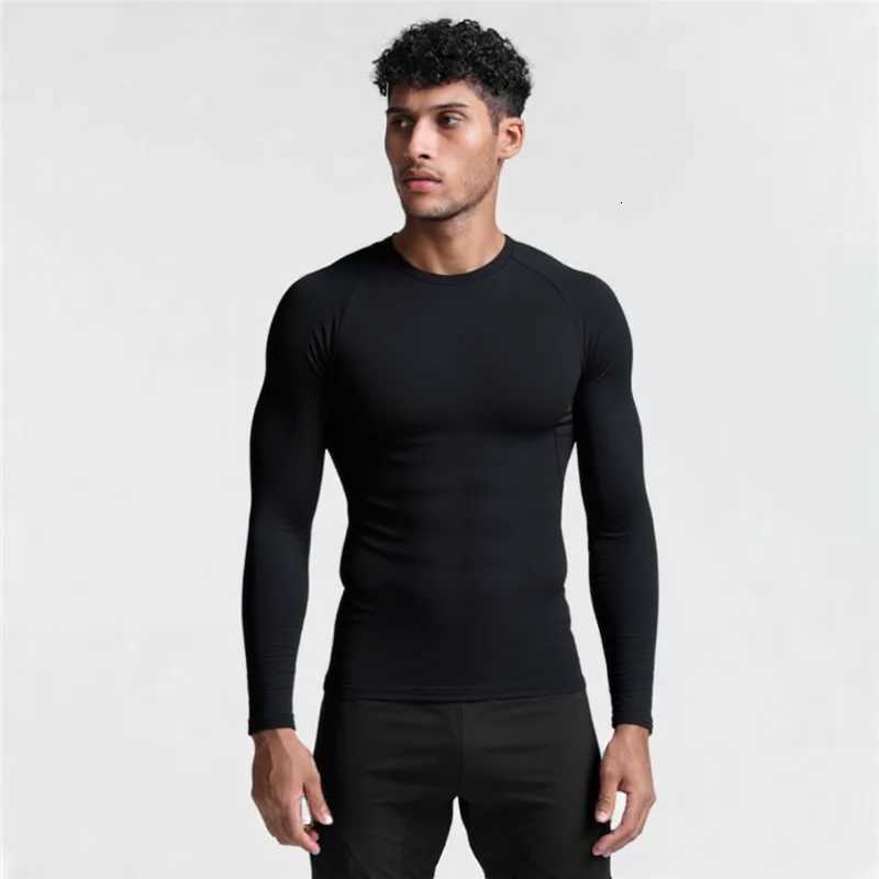 Mens Long Sleeved Sports TShirt With High Elasticity And Quick Drying Solid Color Long Sleeves for Autumn WinterXJ250920