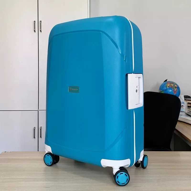 Formsio 20 24 28 Inch Hard PP Travel Suitcase Rolling Luggage Check In Baggage Trolley On Wheels W250920-image-1076022483