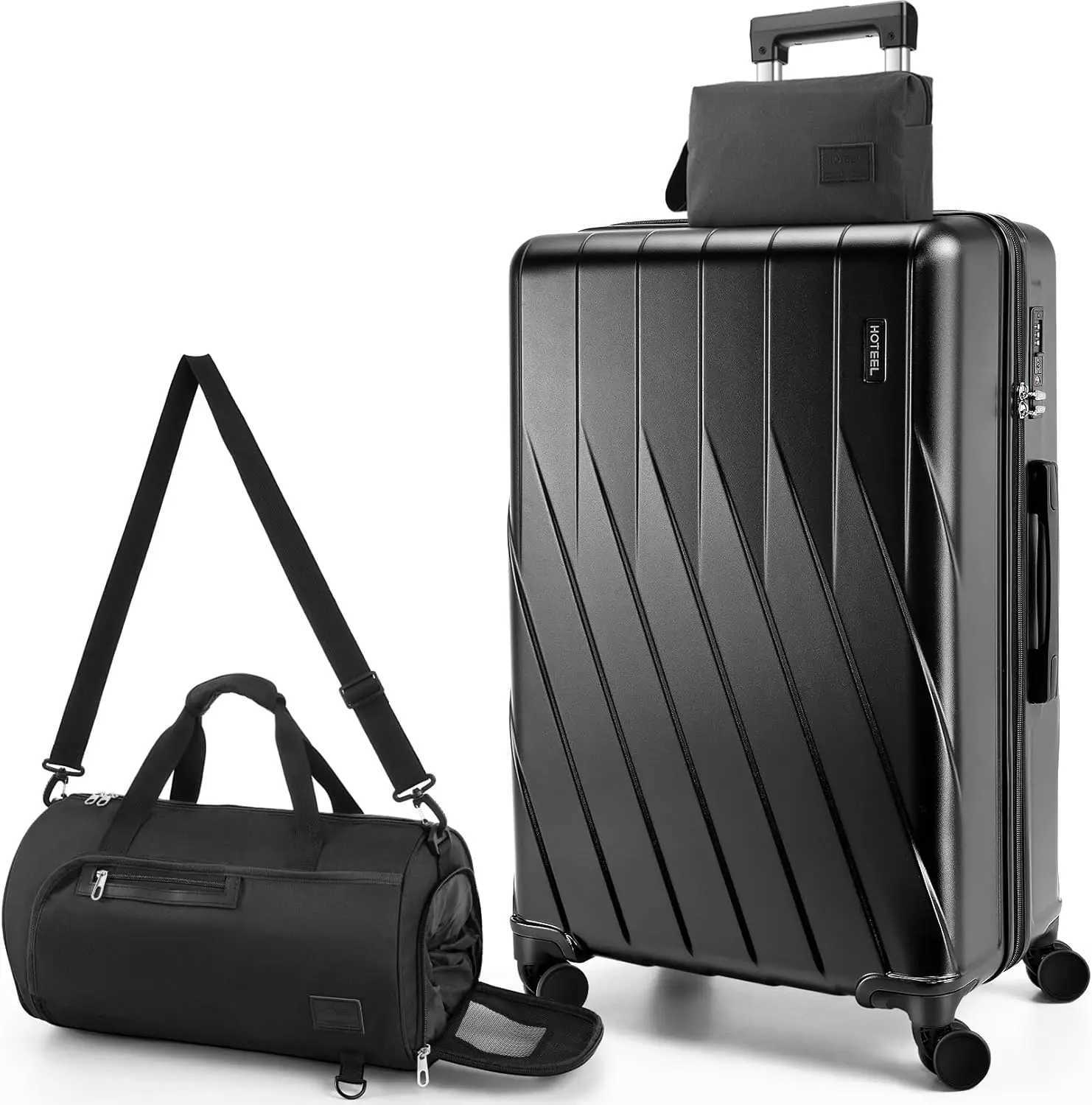 3 Piece PC Hardshell Luggage Set Suitcase With Spinner Wheel YKK Zipper TSA Lock 20 Suitcase Fitness Duffel Bag Cosmetic Bag W250920-image-1076034166