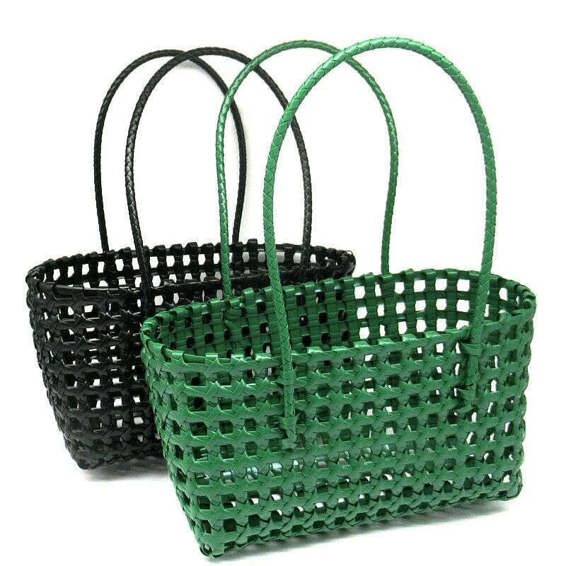 Korean Hollow New Material Plastic Woven Trendy Style Beach Travel Photo Shoulder Bag For Women