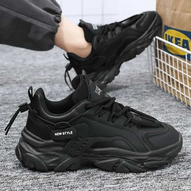 PU Leather Platform Casual Sports Shoes Mens Sports Shoes Mesh Popular Mens Shoes Lightweight Running Shoes Mens Sneakers W250920