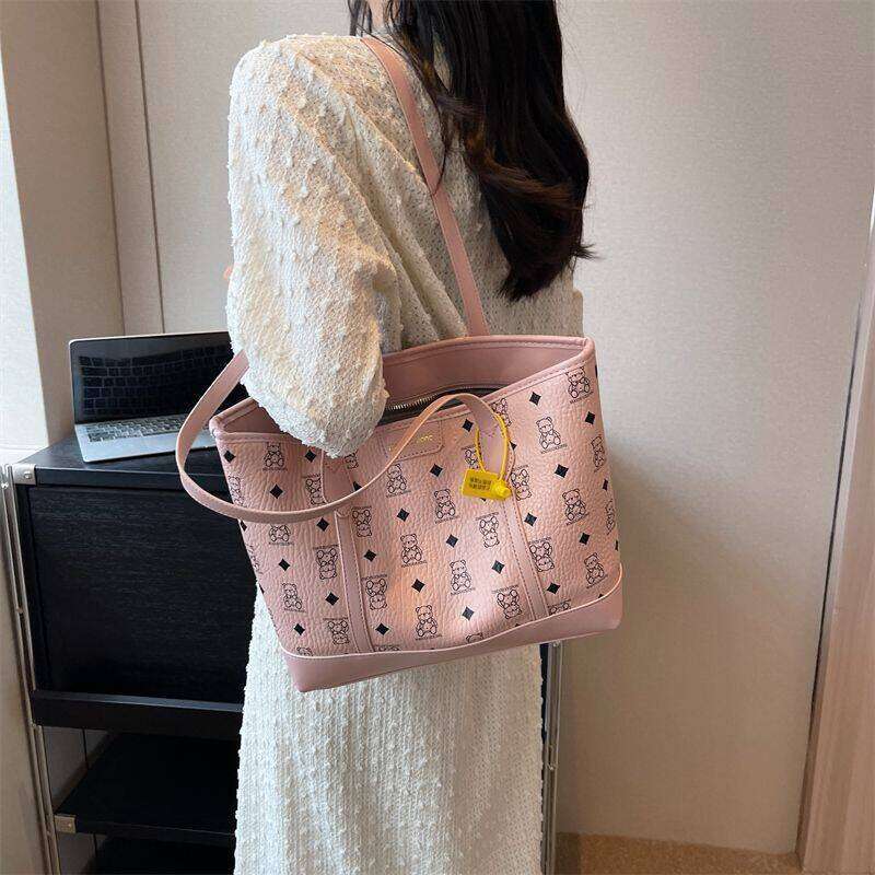 Senior Sense Women's Large Capacity 2023 New Tide Fashion All-In-One Shoulder Commuting Tote Bag