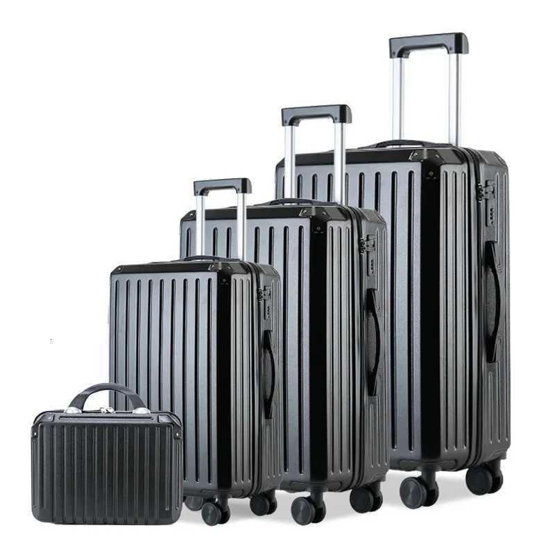 Multifunctional 3 or 4 Pieces Luggage Set TSA Lock ABS Suitcase with Spinner Wheels Large Trolley Case 14202428 inch W250920-image-1076019915