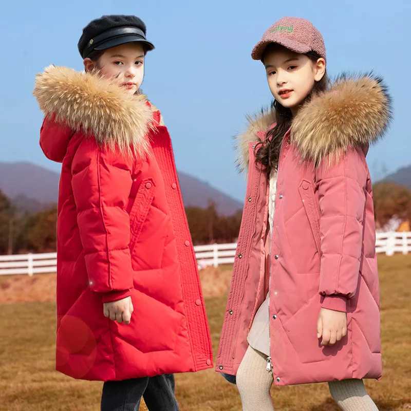 Children overcoat Winter Girls clothing warm Down jacket girl clothes Parka real Fur Hooded Coat Outerwear kids snowsuit 516 Y X250920
